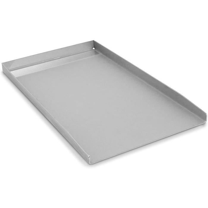 KONTONTY - Couvercle De Cuisson Rectangulaire En Acier Inoxydable Pour BBQ/Plancha - Garde La Chaleur, Facile à Nettoyer - 8
