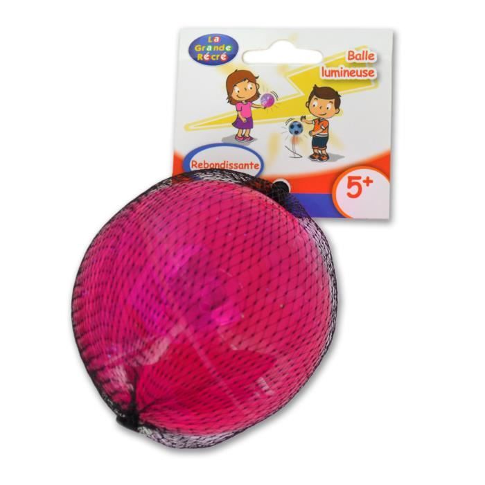 Balle Lumineuse Rebondissante Rose Aille Unique Coloris Unique Cdiscount Jeux Jouets