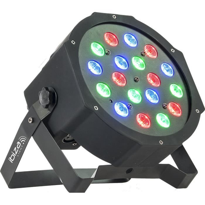 Spiel von Licht - Projektor PARTY-PAR181 BY 18x1W LED RGB - 7 DMX-Kanäle