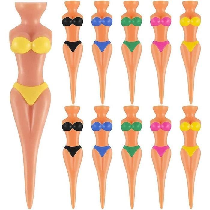tee de golf - tees drôlestees dame bikini fille 76 mm (3 pouces) pin-up plastique 10 pièces accueil