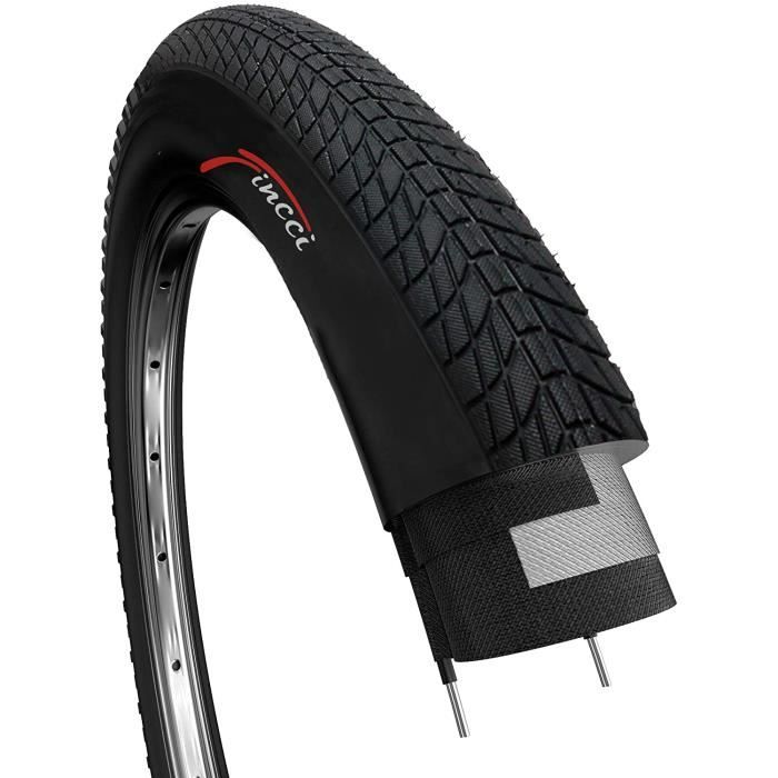 Fincci Pneu Bmx 20 pouces - Set Pneus 20 x 1.75 Pouces avec Chambre à Air 20 Schrader, Pneus 47 Fincci Pneu Bmx 20 pouces - Set Pneus 20 x 1.75 Pouces avec Chambre à Air 20 Schrader, Pneus 47