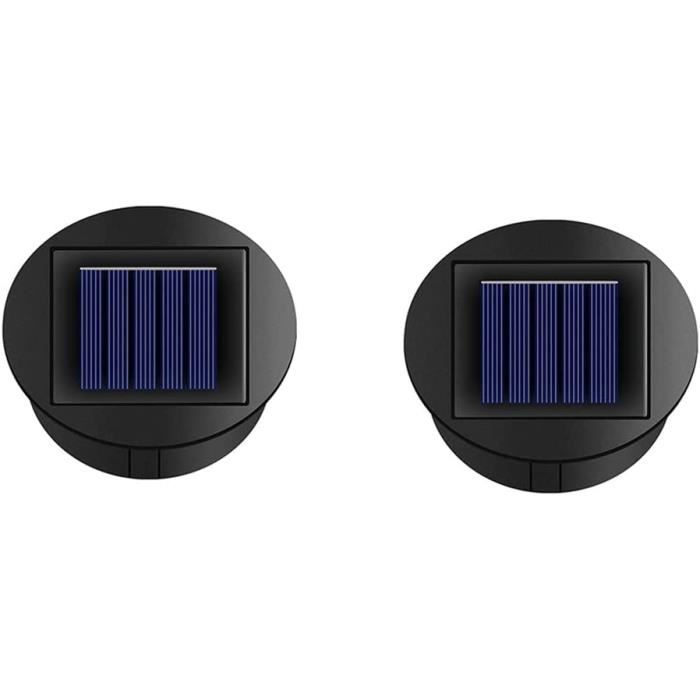 4 Pièces Lampes Solaires De Rechange Panneau Solaire 7cm - Couvre-lanterne LED Jardin Étanche