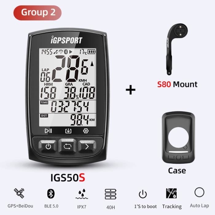 Compteur Vitesse GPS Vélo Sans Fil Étanche IP67 – Zoegneer, Écran Large, Batterie 6 Mois, Idéal VTT & Route