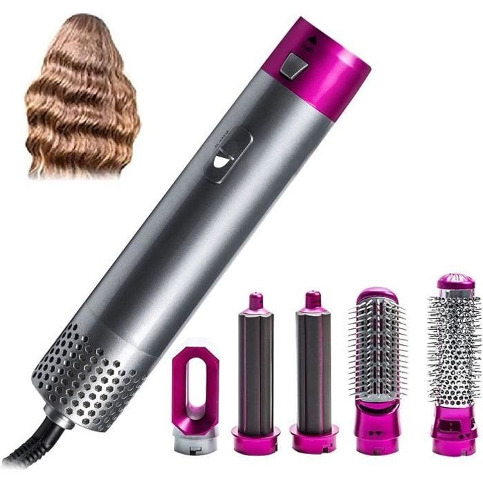 Fer à Boucler Boucleur Cheveux 5 en 1 Brosse à air chaud Sèche-cheveux Fer  à friser - Cdiscount Electroménager