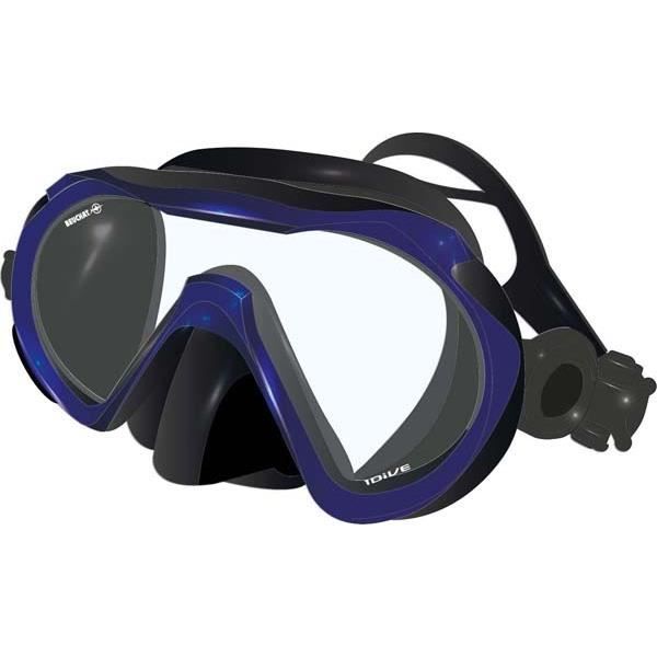 Masque de plongée BEUCHAT 1Dive - Bleu marine - Silicone anallergique - Jupe et sangle ergonomiques Masque de plongée BEUCHAT 1Dive - Bleu marine - Silicone anallergique - Jupe et sangle ergonomiques