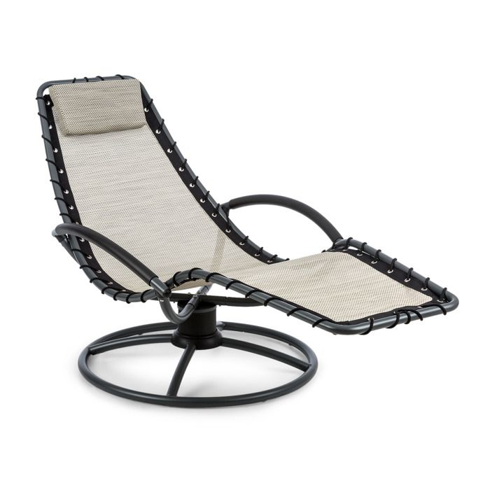Blumfeldt The Chiller Chaise longue à bascule 77 x 85x 173cm - beige