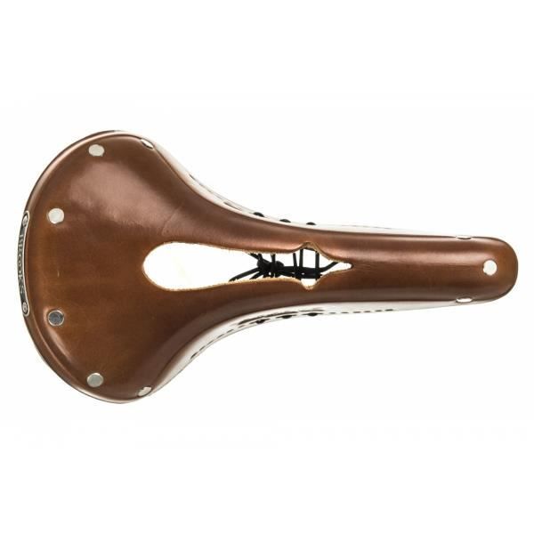 Selle Vélo Ancien Cuir Sculpté – Style Brooks – Confort Universel – Fabrication Non Marquée – Marron