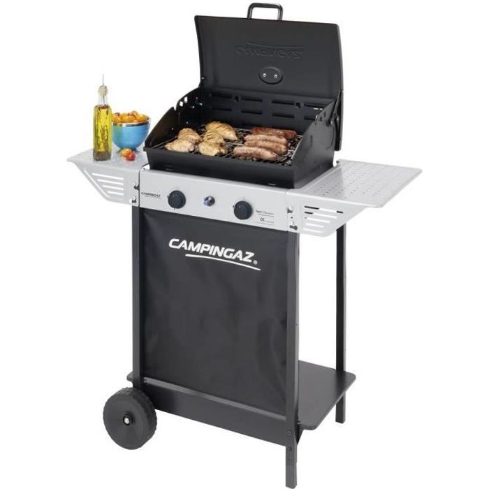 Barbecue Campingaz 2 Series Classic Xpert 100 L Plus Rocky - Gaz naturel - 7100 W - Noir - Argent