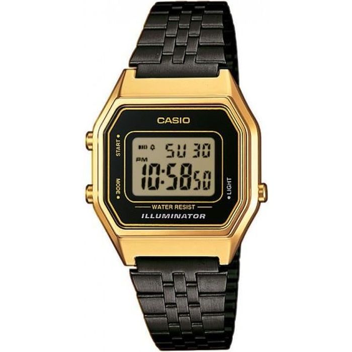 Montre Casio femme noir et acier noir LA680WEGB-1AEF sport - Cdiscount  Bijouterie