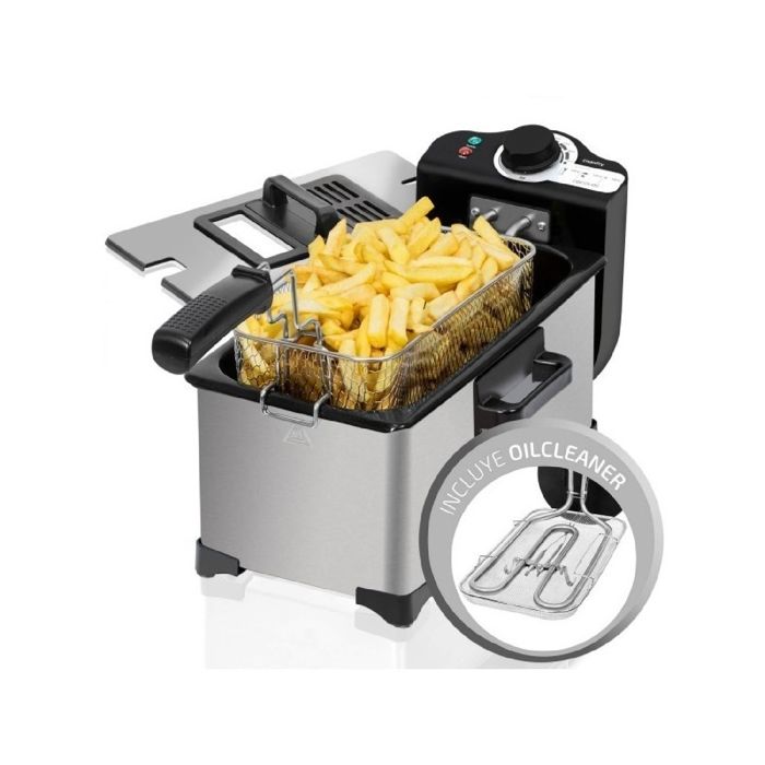 Cecotec Friteuse Électrique 3l Cleanfry 3 L Full Inox. 2000w