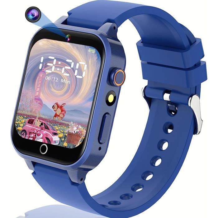 Montre connectée enfant | Musique, photo, jeux éducatifs, podomètre