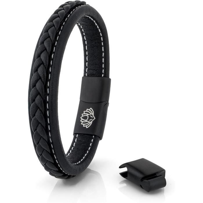 Bracelets D'Éperons Western Majestic Ally - Cuir Véritable - Acier Inoxydable