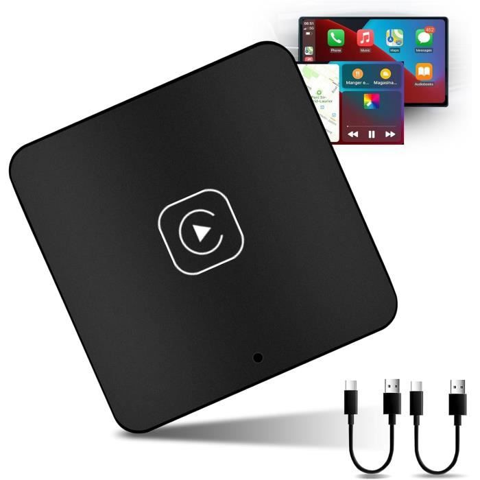 Adaptateur CarPlay/Android Auto Sans Fil Pour Peugeot 2008 (2016-2023) – Plug And Play, Connexion Bluetooth Stable – Garde Les Fonctions D'origine