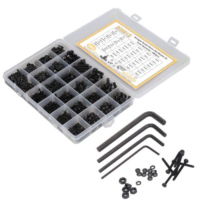 Kit Réparation Horloge Quartz - 20 Ensembles Vis, Écrous, Rondelles, Joints Caoutchouc Pour Pendules