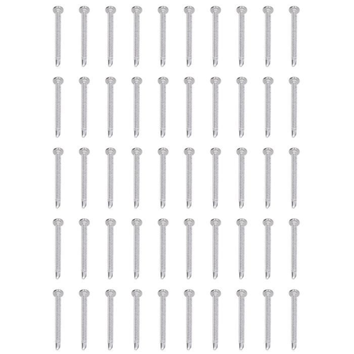 M2.6 (50Pcs)-20mm -Vis Phillips à tête fraisée et autotaraudeuse, en