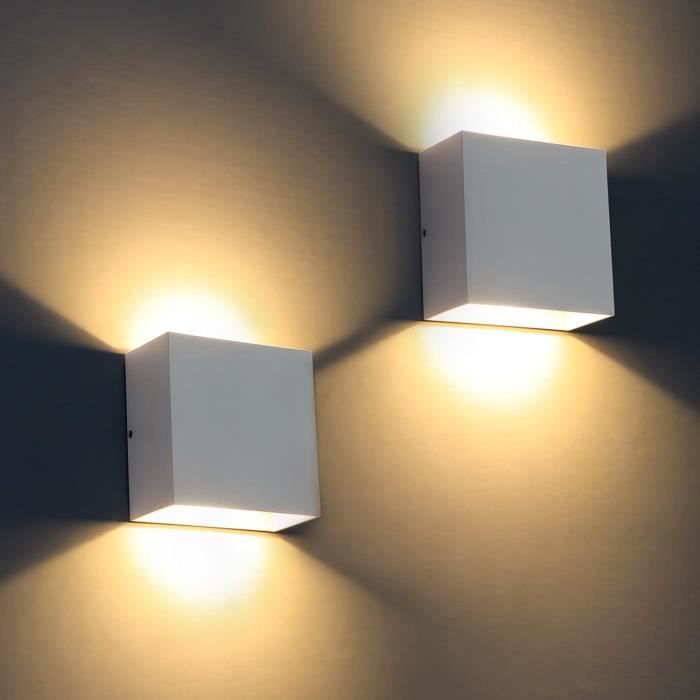 Applique murale LED - DASINKO - SOBROVO - 12W - IP65 - 3000K blanc chaud