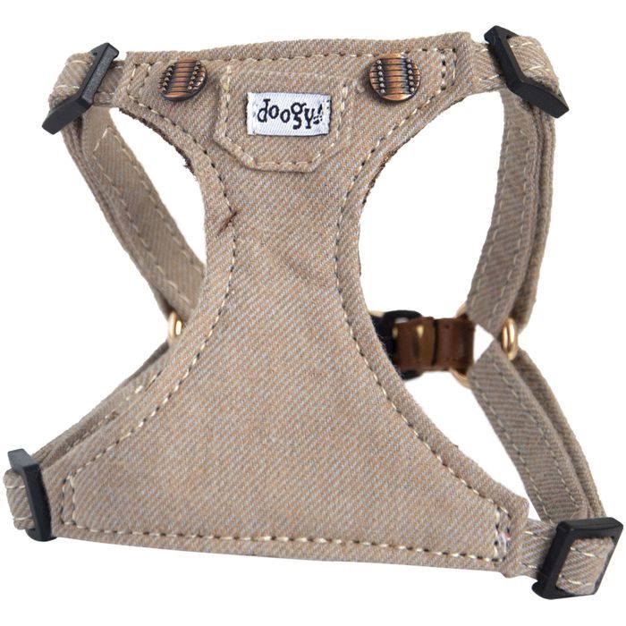 Meilleurs prix pour Harnais chien Vintage Taupe Taille : T1 - DOOGY FASHION