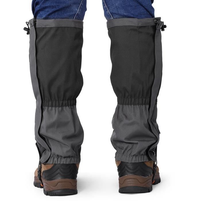 Comparer les prix de KEL 1 Paire Noir Guêtres de Randonnée, Guêtres Jambières Étanche Protection Contre Neige Pluie Vent Boue En Stock HB012