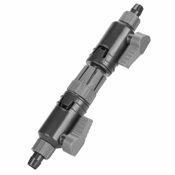 EJ.life Connecteur à double pour aquarium Valve de Contrôle d