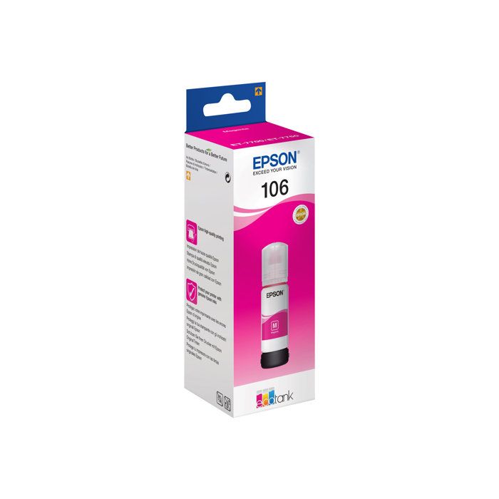 Réservoir dencre EPSON 106 - Magenta - 70 ml - pour EcoTank ET-7700 ET-7750 L7160 L7180
