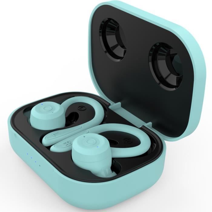 22€ sur Ecouteur sport stéréo étanche sans fil Bluetooth (bleu