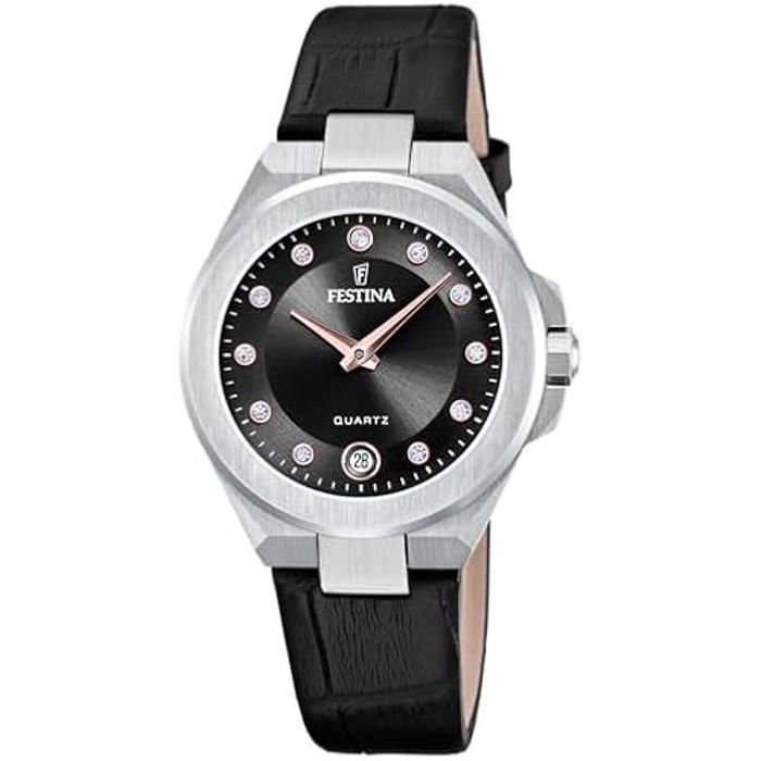 Montre FESTINA F20701/5 Acier Inoxydable Cuir Noir