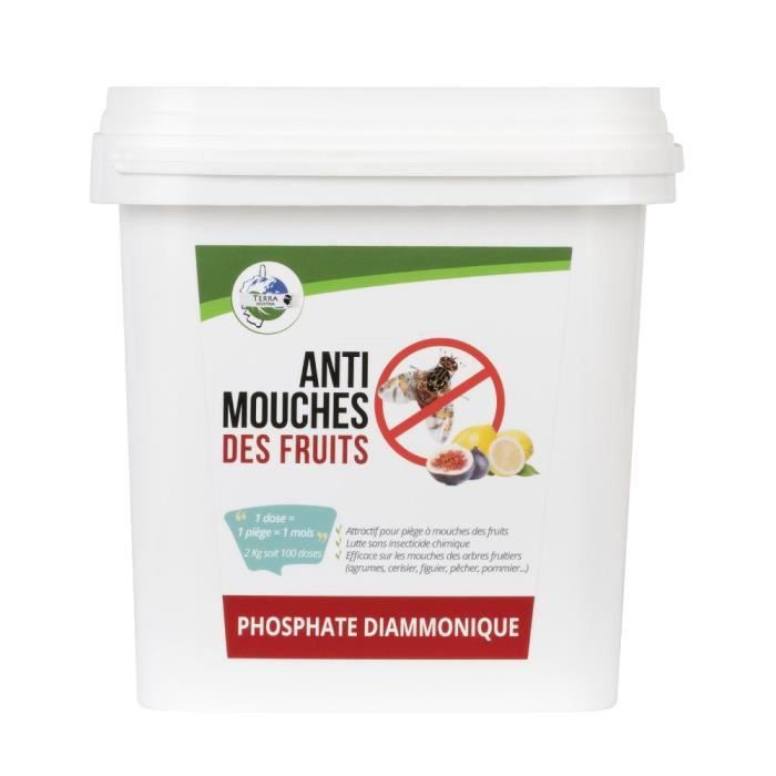 TERRA NOSTRA - Phosphate Diammonique - Mouches des fruits - Seau 5 Kg