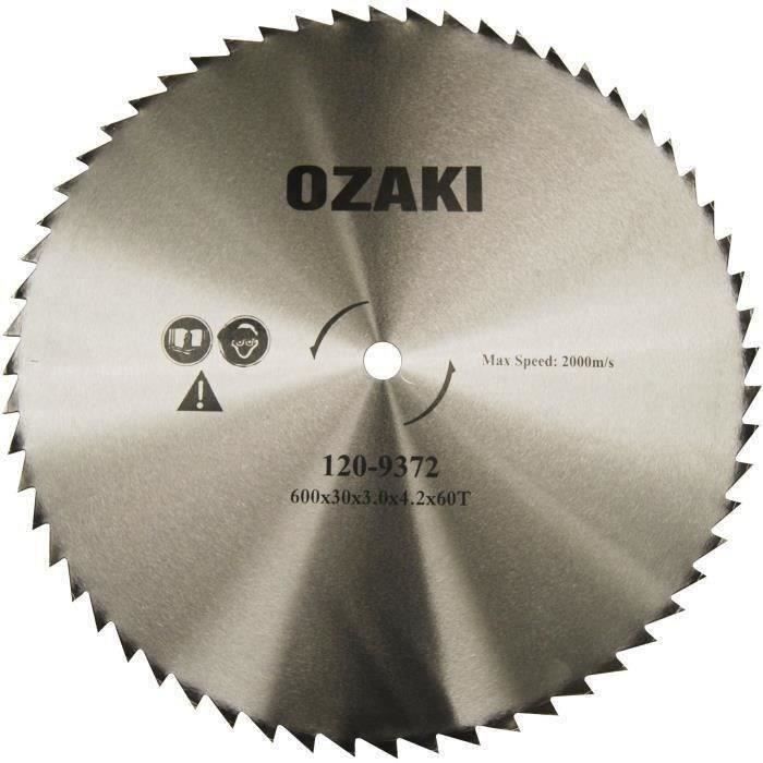 Greenstar 3493 Lame scie circulaire 60 dents 600 x 30 x 3 mm