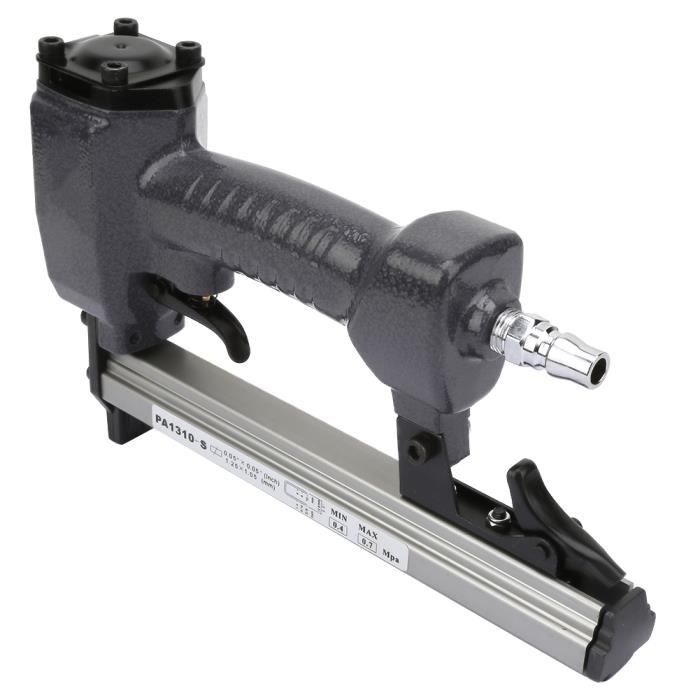 Pistolet Agrafeuse Pneumatique WORKPRO 22 Gauge - Kit Complet Avec 1884 Agrafes - Parfait Pour Ameublement