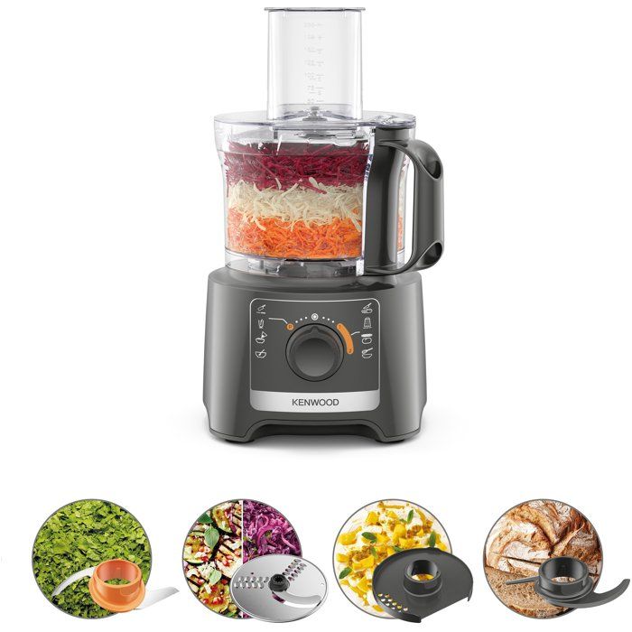 Robot Multifonction KENWOOD FDP31.020GY – 800W, 2 Vitesses, Bol 2,1L