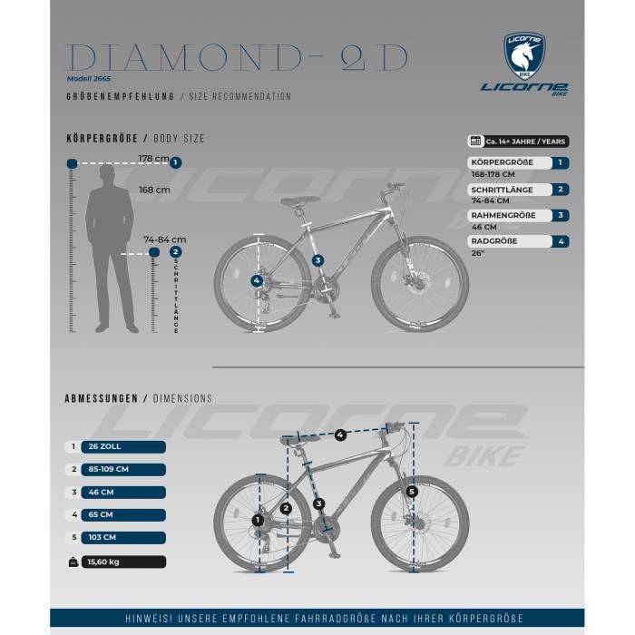 Un VTT de 26-27.5-29 pouces avec cadre en aluminium [26, Bleu]