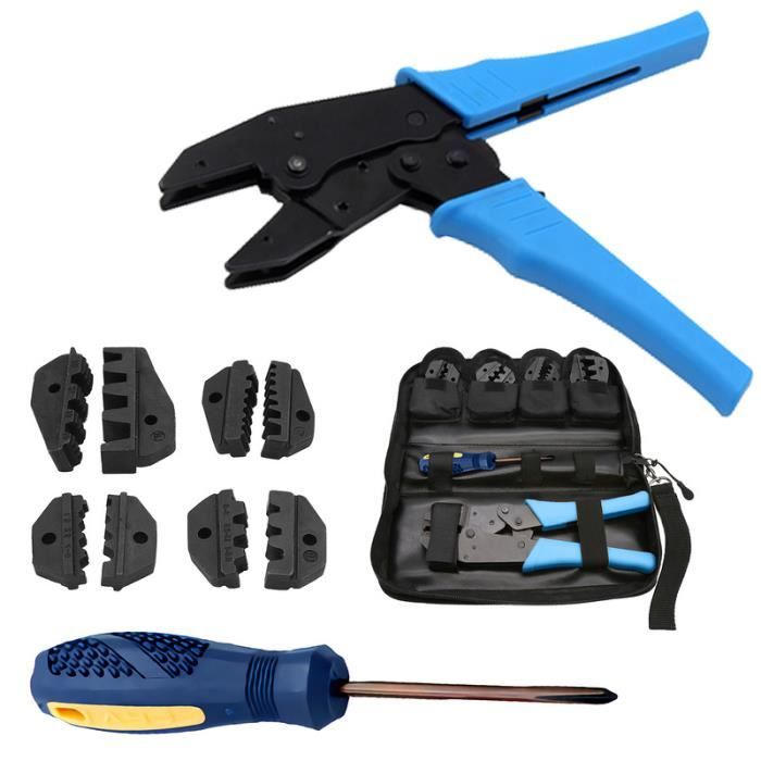 Pince à Sertir Pour Cosses De Câble - Lot De 700 Pièces Avec 27 Types De Connecteurs, Pour Câbles 0.5-6mm²