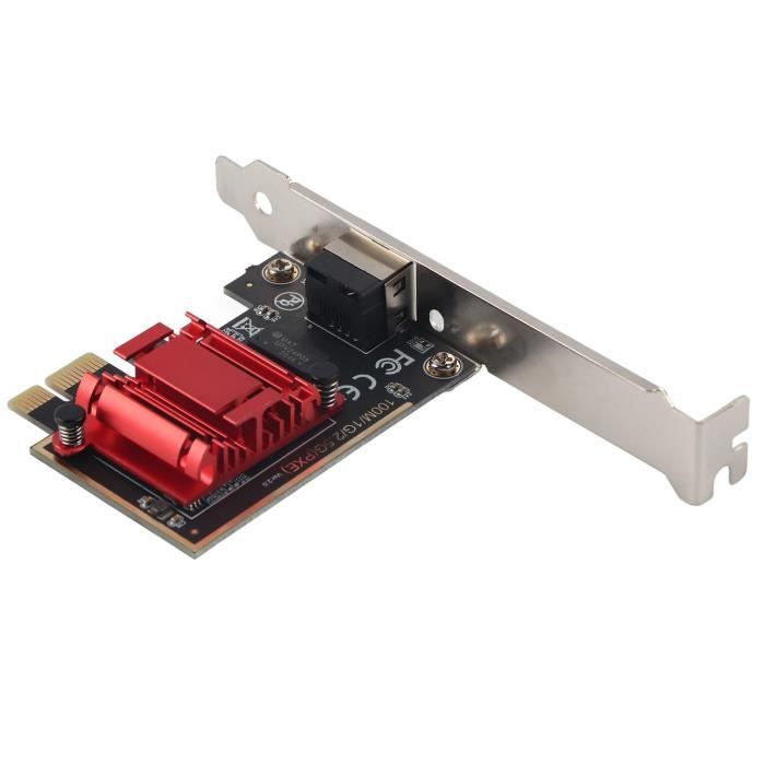 Carte Réseau PCIe - ZJCHAO - 2,5 Gbit/s - Puce RTL8125 - Compatible