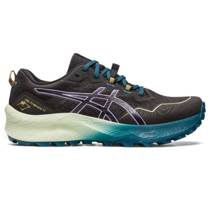 Chaussures de Trail ASICS Gel Trabuco 11 Femme Noir Vert