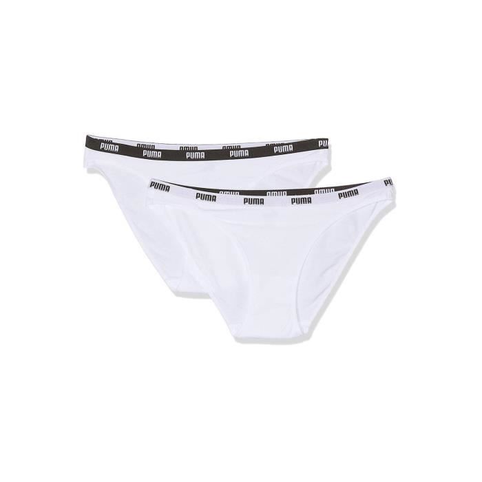 slip blanc femme