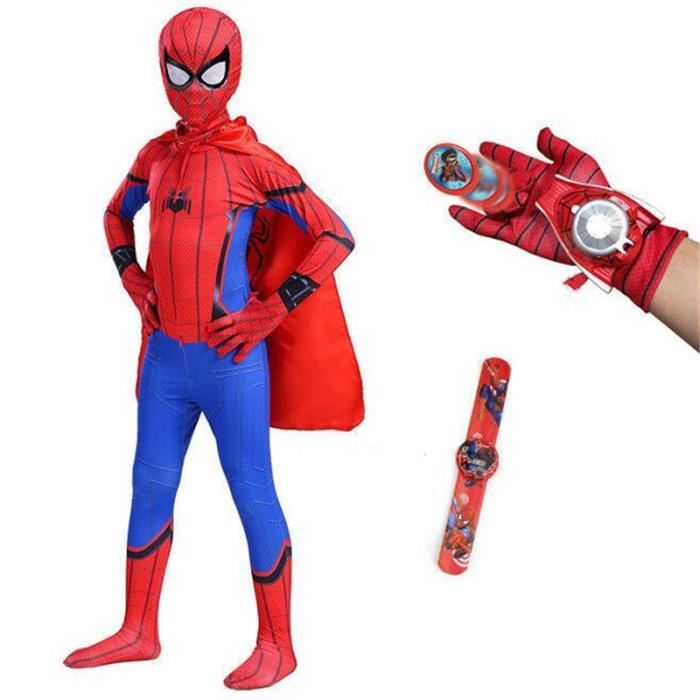 Enfant Super Héros Déguisement Garçon Enfants Cosplay Spiderman Outfits Vêtements Tenues