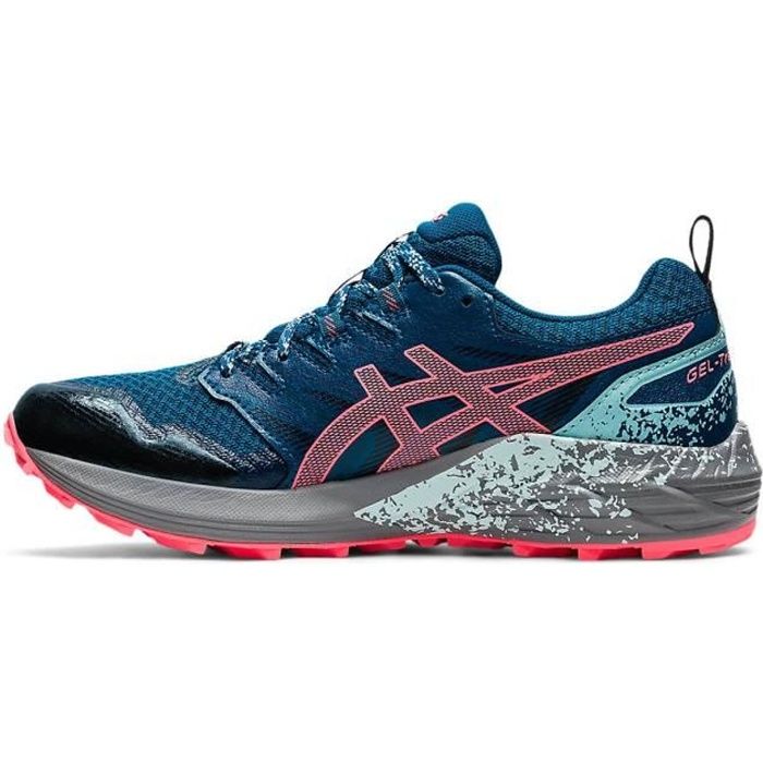 asics bleu rose