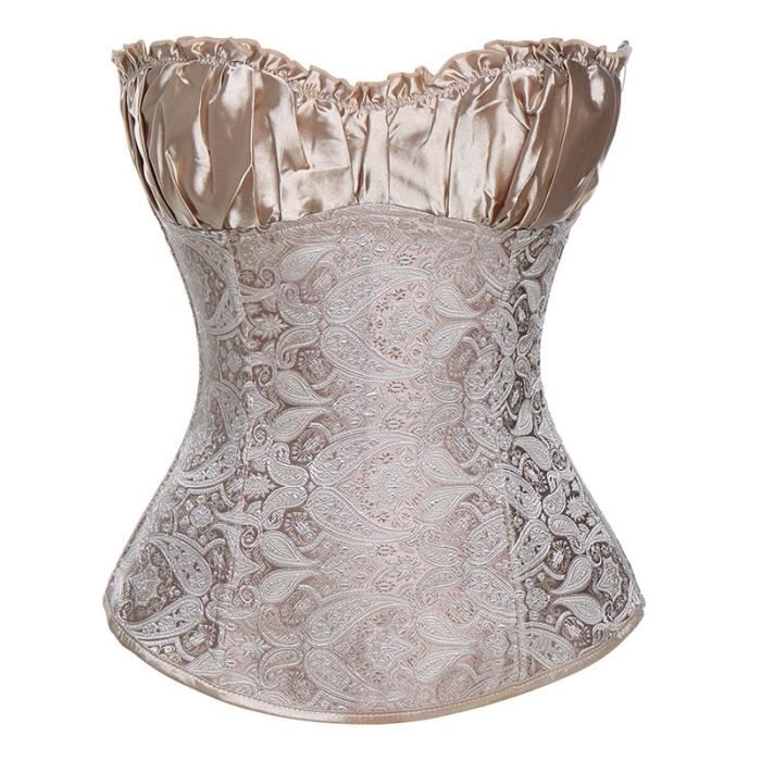 Bustier femme,Corset grande taille à lacets pour femmes,Bustier