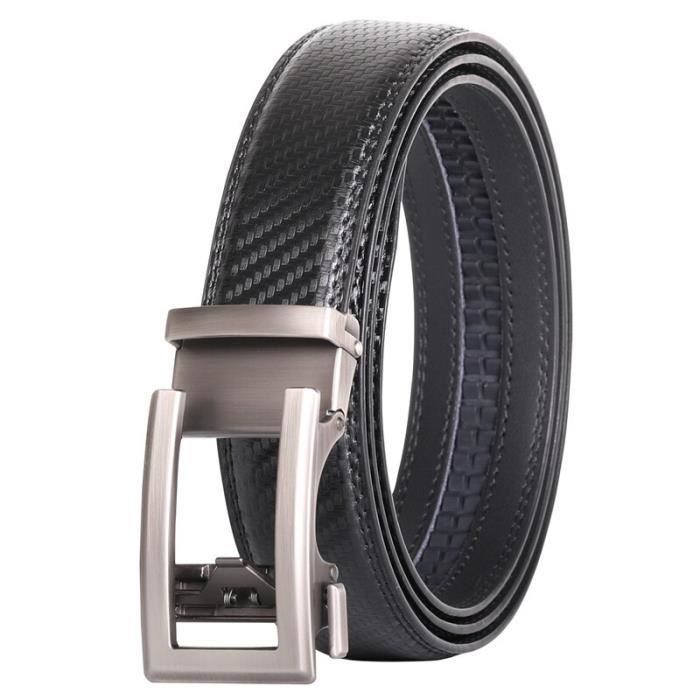 Ceinture en cuir de vache - Styliste - Mode - Noir/Bleu/Blanc/Marron