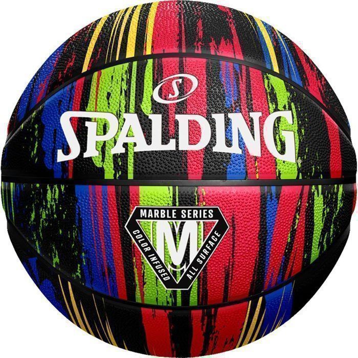 Ballon de basket - SPALDING - MarbleSeries Rainbow 84398Z - Taille 7 - Multicolore - Mixte Ballon de basket - SPALDING - MarbleSeries Rainbow 84398Z - Taille 7 - Multicolore - Mixte