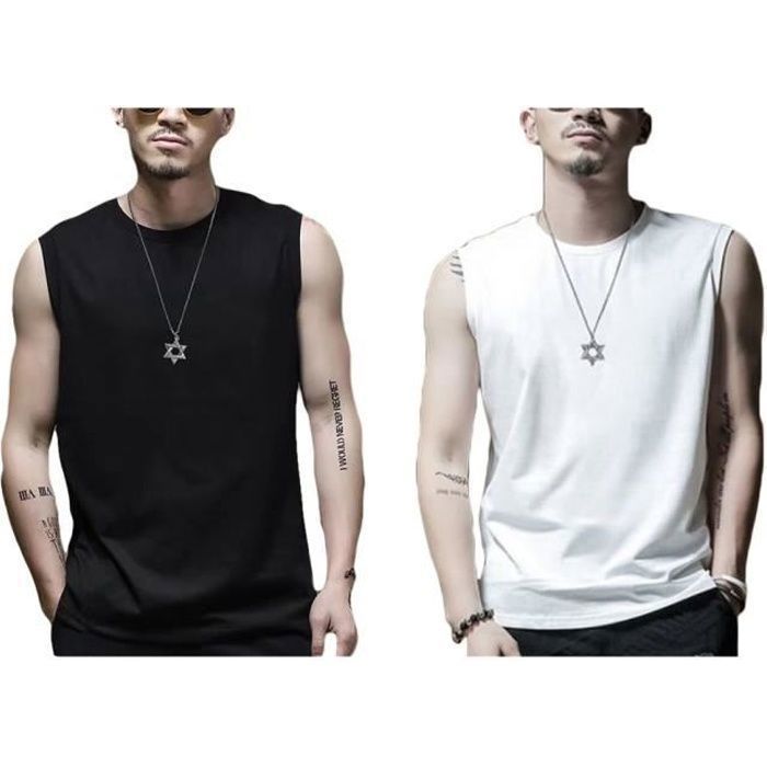 Tee shirt homme sans manche 2025
