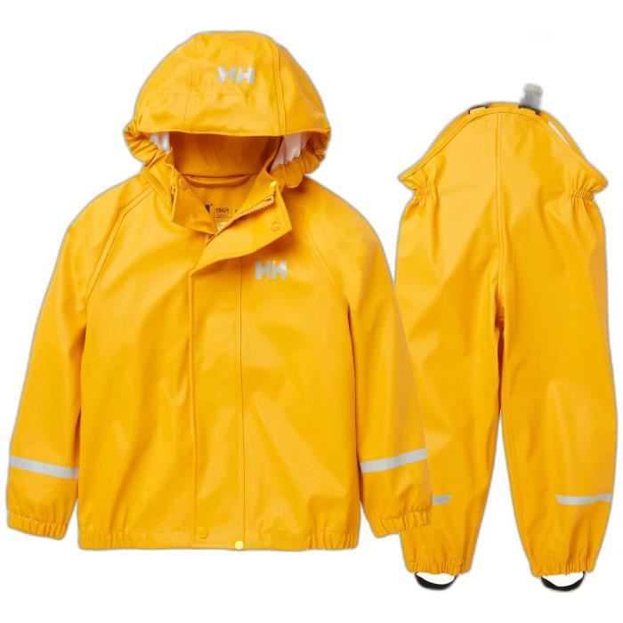 Helly Hansen K Bergen 2.0 PU - Ensemble de pluie enfant imperméable Jaune (veste + salopette)