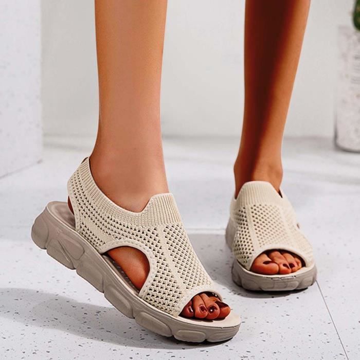 Sandales Femme été Talon Carré Bout Ouvert - Bouche De Poisson, Légères, élégantes, Pour Look Décontracté Ou Habillé - 4