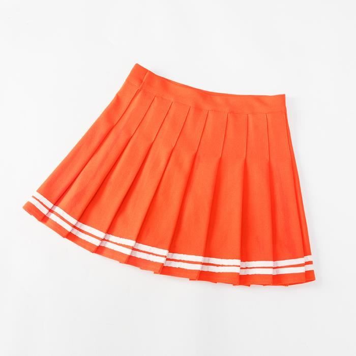 Jupe Plissée Taille Haute Pour Fille - Semi-élastique, Avec Short Intégré - Parfaite Pour Le Sport Et L'école