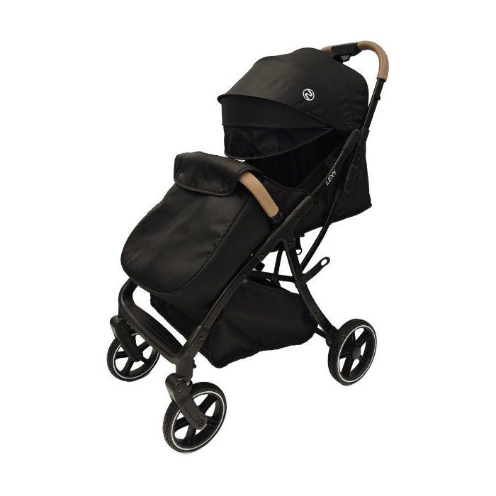 NANIA Poussette canne Lexy Compacte 22 kg 4 roues Noir dossier inclinable