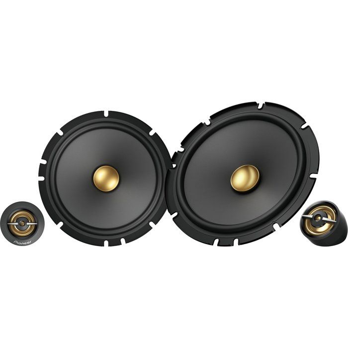 Haut-parleurs voiture coaxiaux 2 voies séparées - PIONEER - TS-A1601C - 165 cm - Etrier dfe fixation - 350 W max