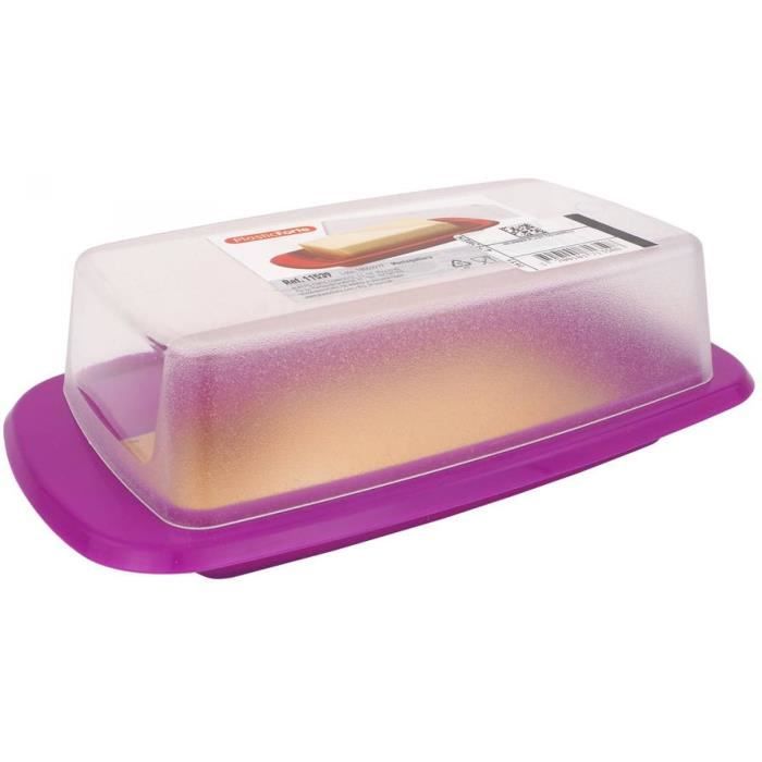 Mepal - Beurrier - blanc - pour 250 gr de beurre - couvercle transparent - rentre parfaitement dans la porte du réfrigérateur - convient au lave-vaisselle