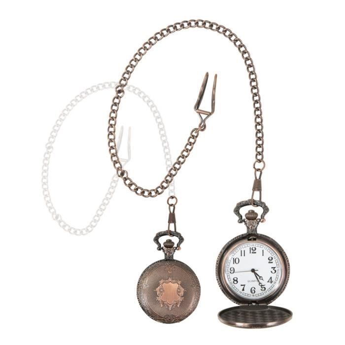 Montre à gousset steampunk - PTIT CLOWN - Accessoire déguisement - Cuivre