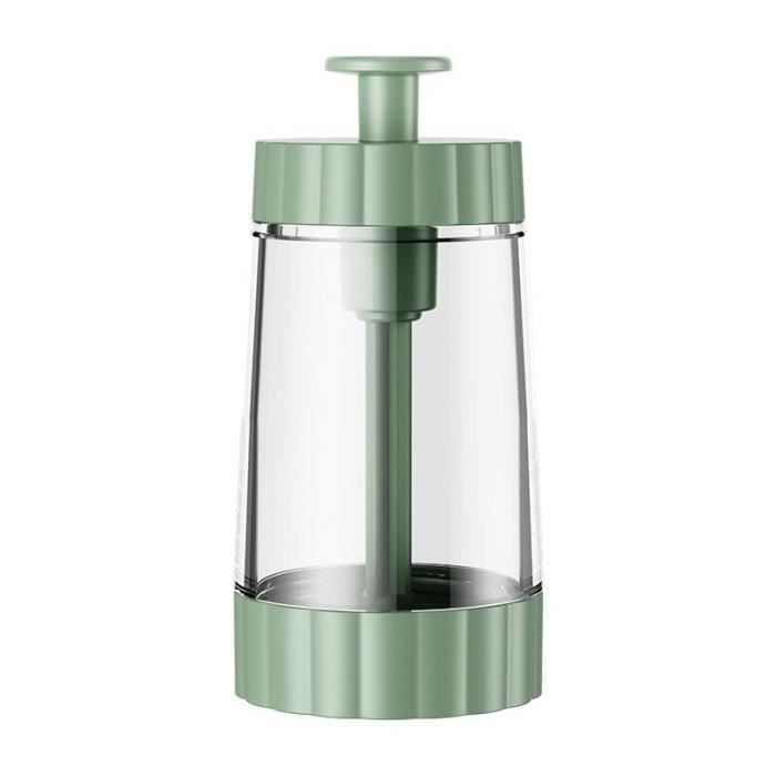Distributeur De Sel Et Assaisonnements Quantitatif HEBEOT - Dose 0.5g, Bocal En Verre Avec Couvercle étanche, Blanc