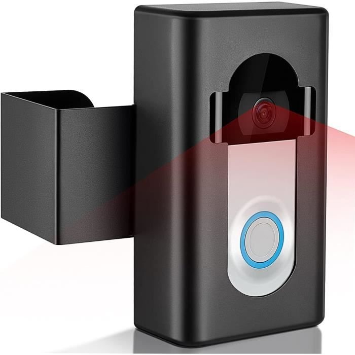 Support D'angle Réglable Pour Sonnette Antivol Ring - Marque S7 - Noir - Neuf